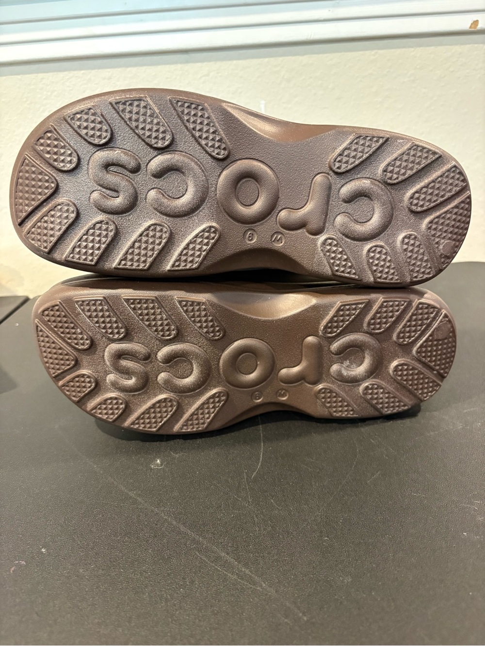 Crocs Women's Soho Two-Strap Sandals, Platform Sandals, Brown, Medium Width Sz 9 - Picture 8 of 10
